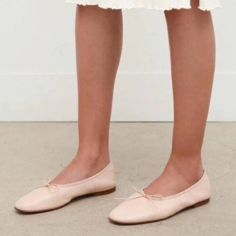 Mansur Gavriel Dream Leather Ballet Flat - Pink - 42